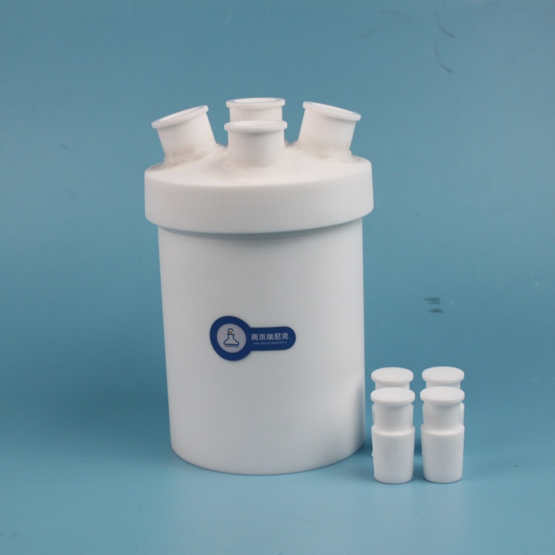 聚四氟乙烯燒瓶三頸24口耐酸堿可定制耐高溫塑料反應(yīng)瓶1000ml平底